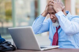 Man confused about communication he received. It is not strategic communication.